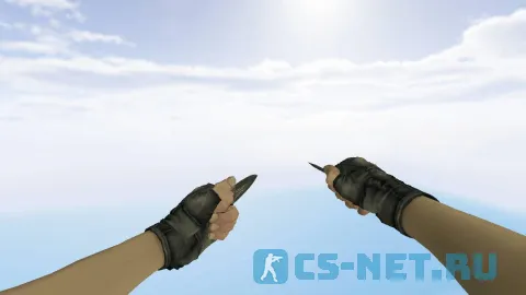 Модель ножа «Black Laminate | Shadow Daggers» для CS 1.6 (скрин 2)
