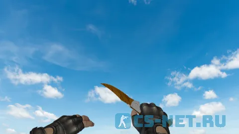 Модель ножа «Фальшион | Зуб тигра» для CS 1.6 (скрин 3)