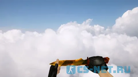 Модель ножа «Default Knife Gold Dangerous» для CS 1.6 (скрин 2)