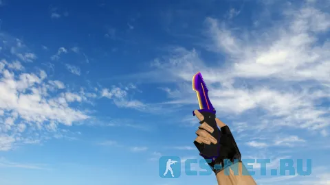 Модель ножа «Huntsman PurpNyellow» для CS 1.6
