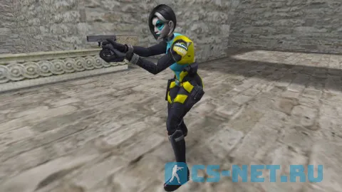 Персонажа «Domino» из игры «Fortnite» для CS 1.6 (CT сбоку)