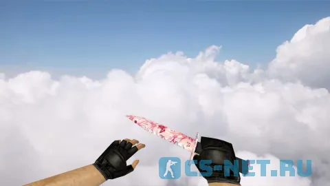 Модель «Штык-нож М9 | Розовые цветы» для CS 1.6 (скрин 3)