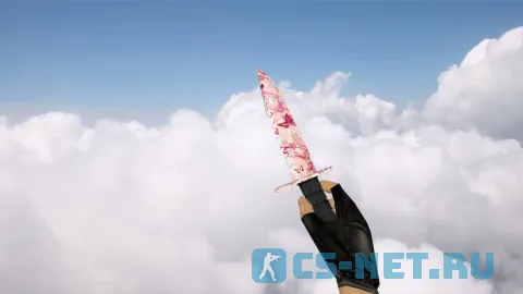 Модель «Штык-нож М9 | Розовые цветы» для CS 1.6 (скрин 2)