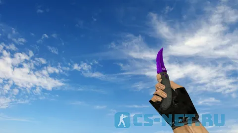 Модель ножа «Flip Knife Purple Oil» для CS 1.6