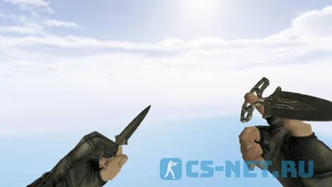 Модель ножа «Black Laminate | Shadow Daggers» для CS 1.6 (скрин 4)