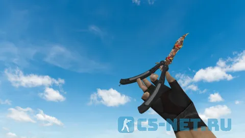 Модель ножа «Butterfly Knife | Лапки» для CS 1.6