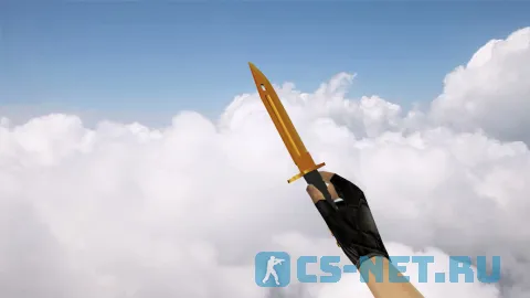 Модель «Штык-нож | Золотой хром» для CS 1.6 (скрин 2)