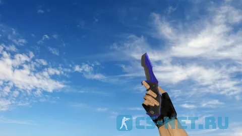Модель ножа «Huntsman Knife Automatic Blue» для CS 1.6