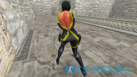 Персонажа «Domino» из игры «Fortnite» для CS 1.6 (TT сзади)