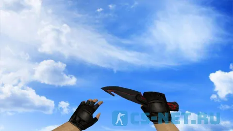 Модель «Нож с лезвием крюком | Cyber Red» для CS 1.6