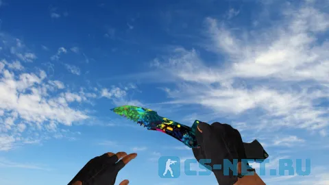 Модель ножа «Huntsman Knife Paintsplash» для CS 1.6 (скрин 3)