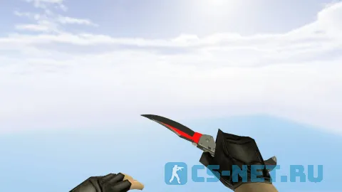 Модель ножа «Фальшион | Красная линия» для CS 1.6 (скрин 4)
