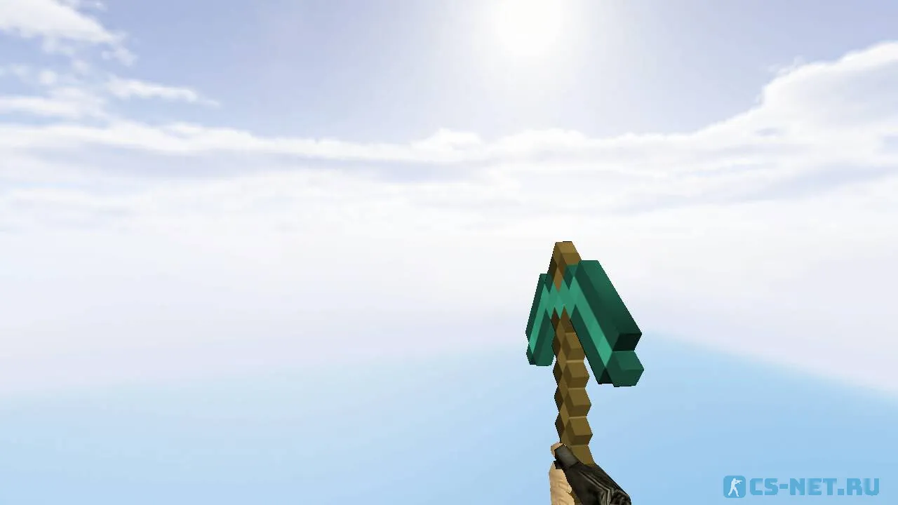 Модель ножа «Кирка из Minecraft» для CS 1.6 (скрин 2)