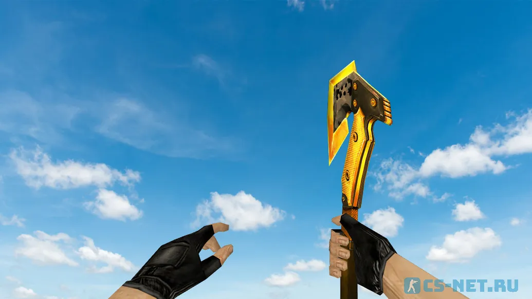 Модель ножа «CF Combat Axe Gold» для CS 1.6