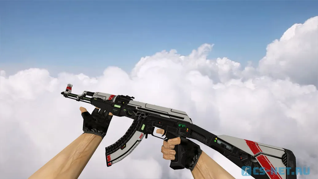 Модель «AK-47 Sci Fi Red» для CS 1.6