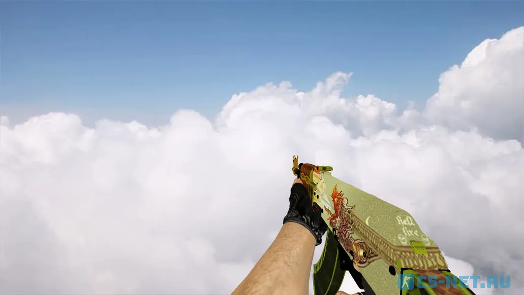 Модель «AK-47 Dragon Lore» для CS 1.6 (скрин 4)