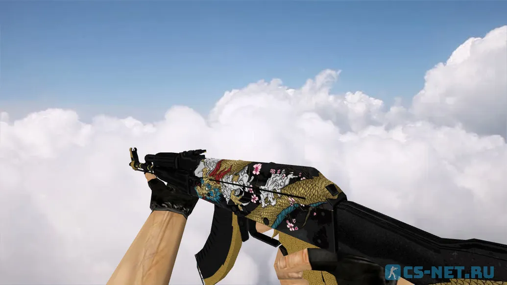 Модель «AK-47 Dragon Gold» для CS 1.6 (скрин 2)