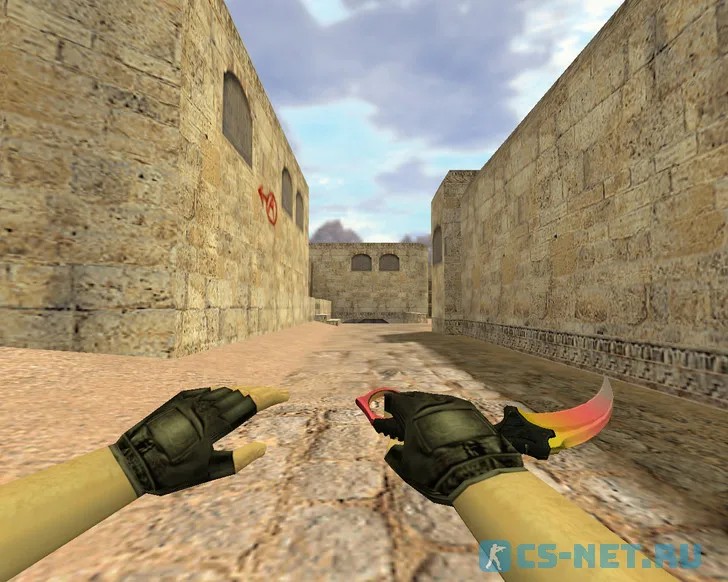 Модель ножа «Керамбит Градиент (default hands)» для CS 1.6 (скрин 2)
