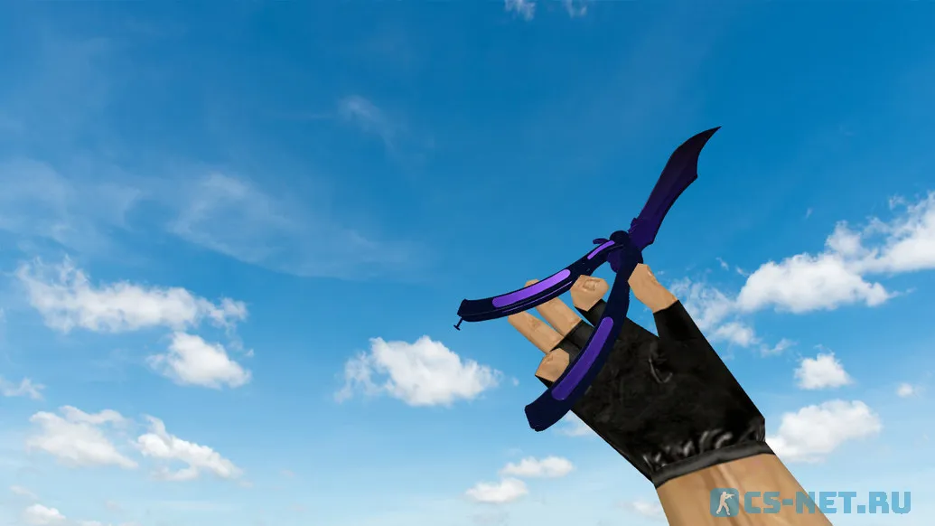 Модель ножа «Butterfly Knife Northern Lights» для CS 1.6