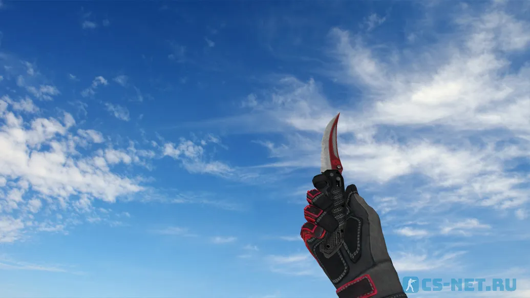 Модель «Складной нож | Автотроника (red gloves)» для CS 1.6