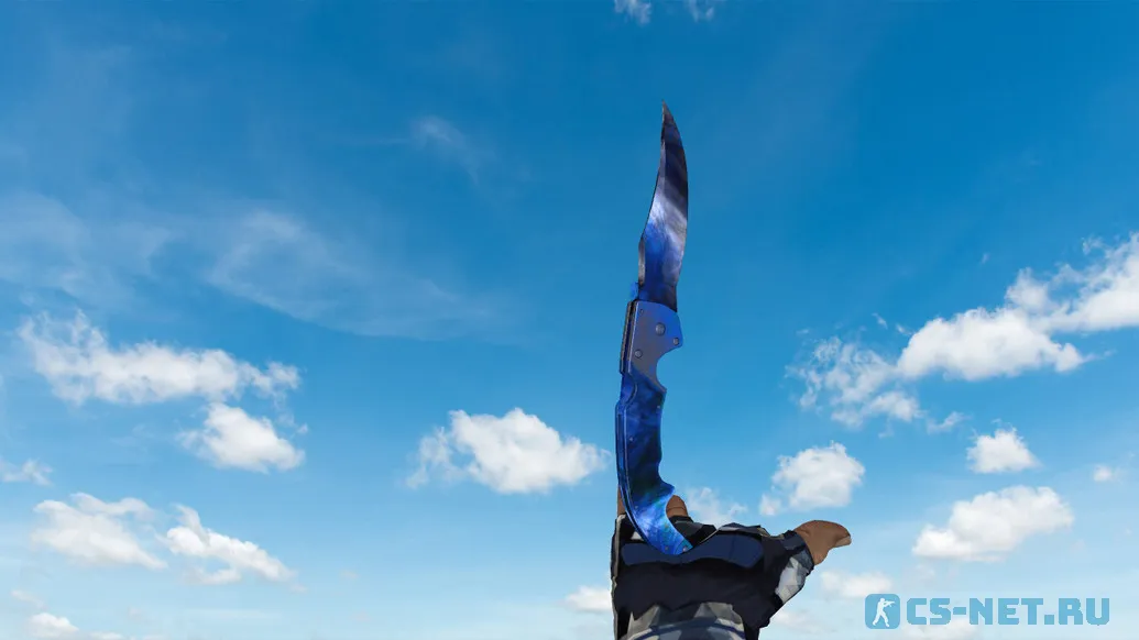 Модель ножа «Falchion Doppler Blue» для CS 1.6