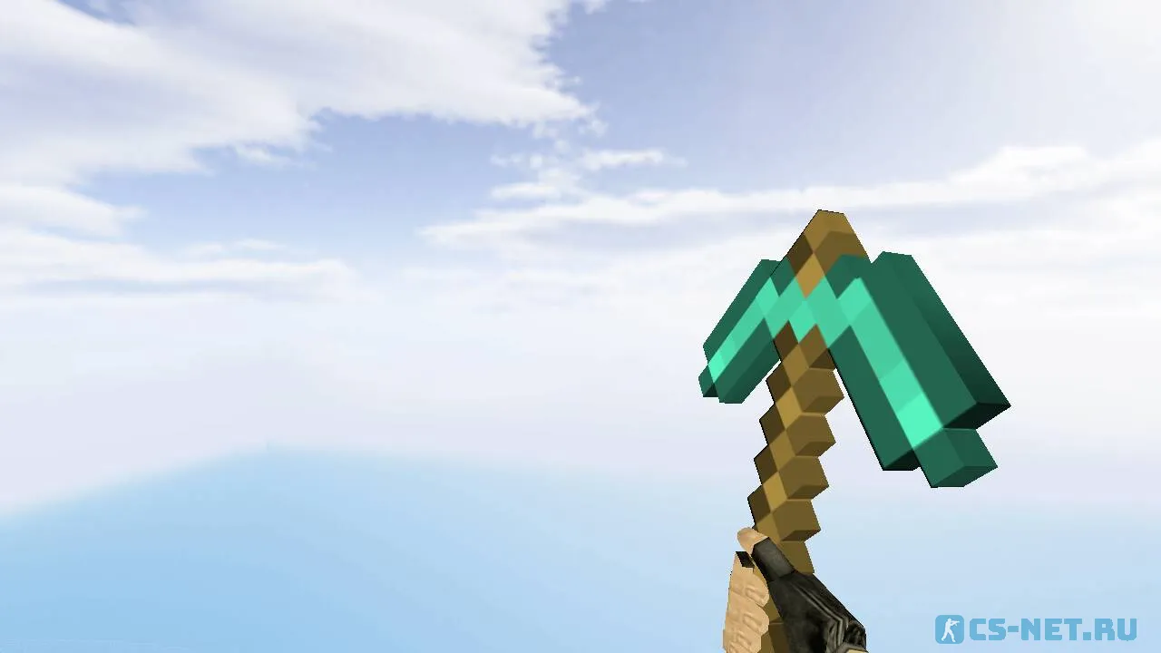 Модель ножа «Кирка из Minecraft» для CS 1.6 (скрин 4)