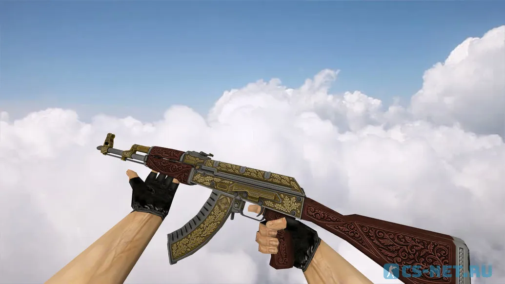 Модель «AK-47 Royal Platinum Gold» для CS 1.6