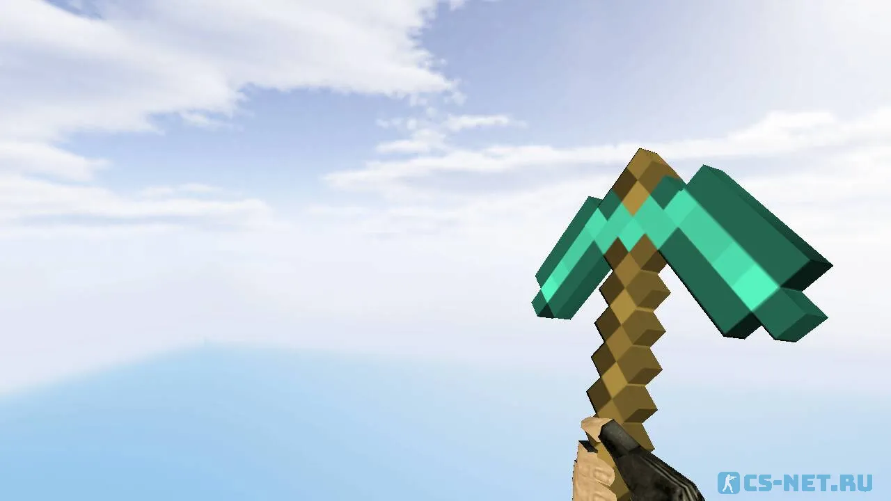 Модель ножа «Кирка из Minecraft» для CS 1.6
