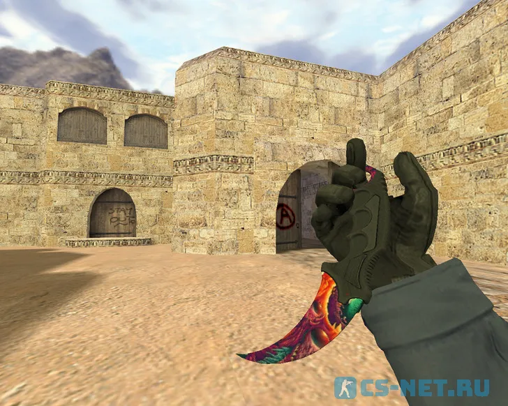 Модель ножа «Керамбит Скоростной зверь (CSGO hands)» для CS 1.6