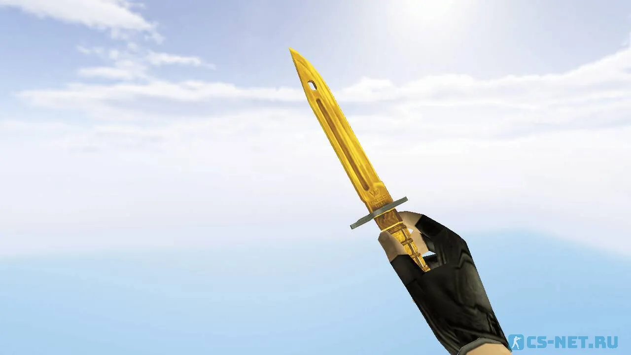 Модель «Штык-нож | Белое золото» для CS 1.6