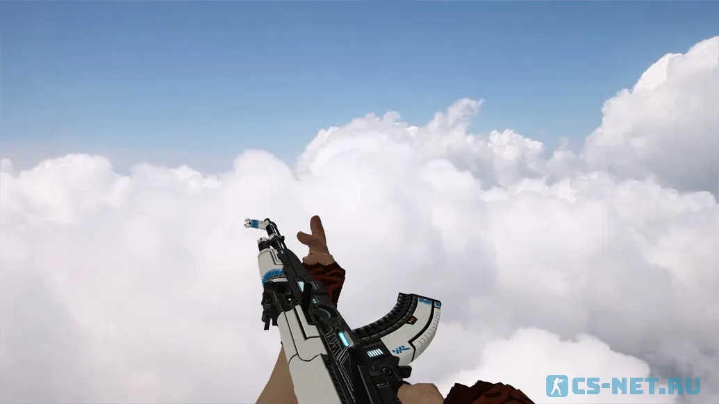 Модель «AK-47 Sci Fi Blue» для CS 1.6 (скрин 3)