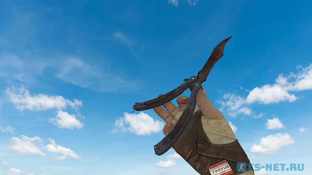 Модель ножа «Butterfly Knife Rustcoat» для CS 1.6