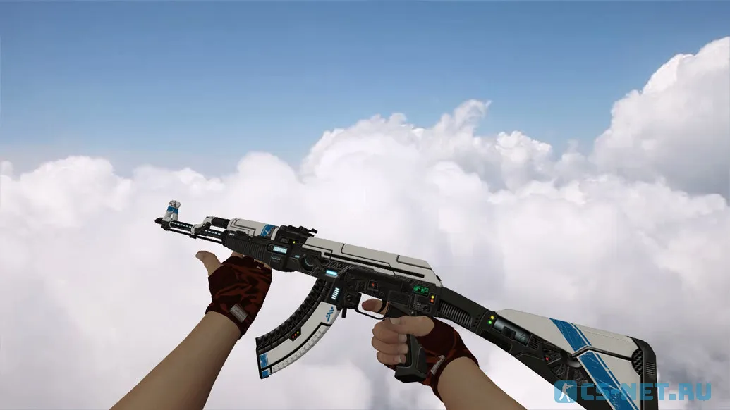 Модель «AK-47 Sci Fi Blue» для CS 1.6