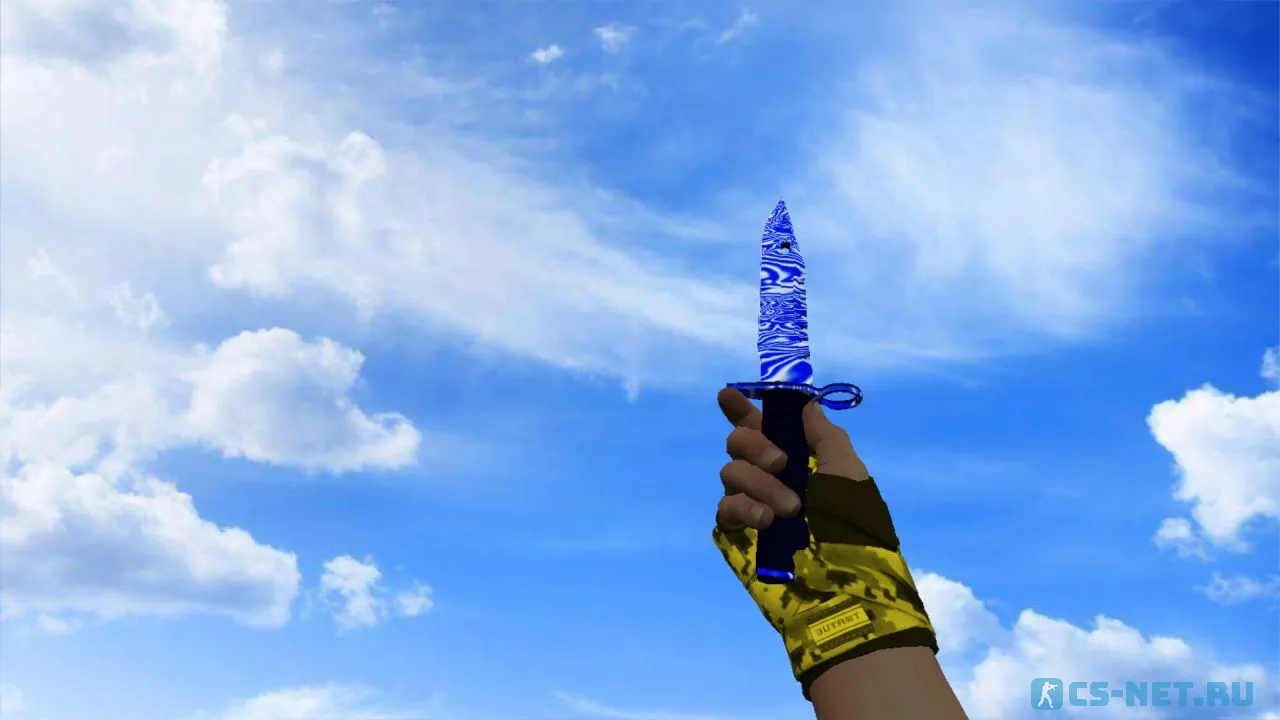 Модель «Штык-нож М9 | Дамасская сталь (yellow gloves)» для CS 1.6
