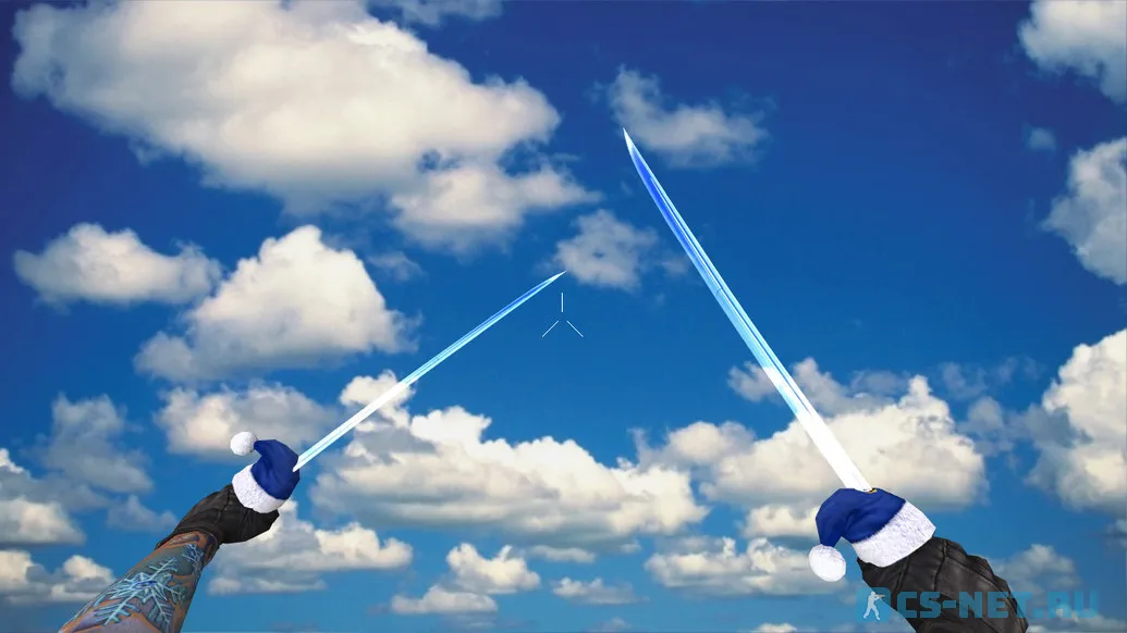 Модель ножа «Dual Katana Xmas» для CS 1.6