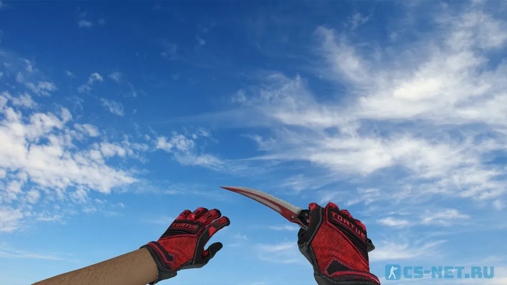 Модель «Складной нож | Автотроника (red gloves)» для CS 1.6 (скрин 3)