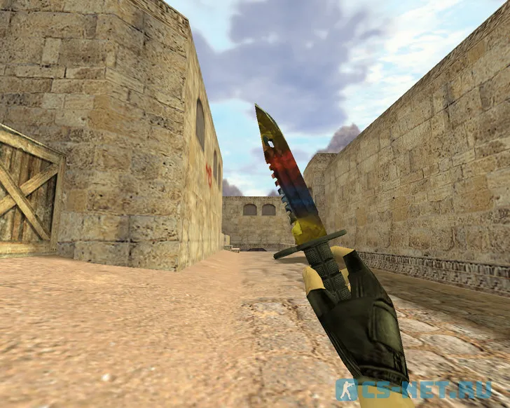Модель «Штык-нож М9 Мраморный Градиент» для CS 1.6 (скрин 2)