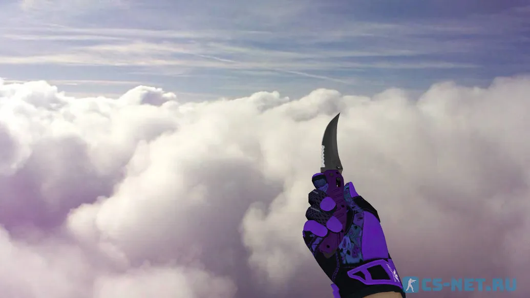 Модель «Складной нож | Ультрафиолет (purple gloves)» для CS 1.6