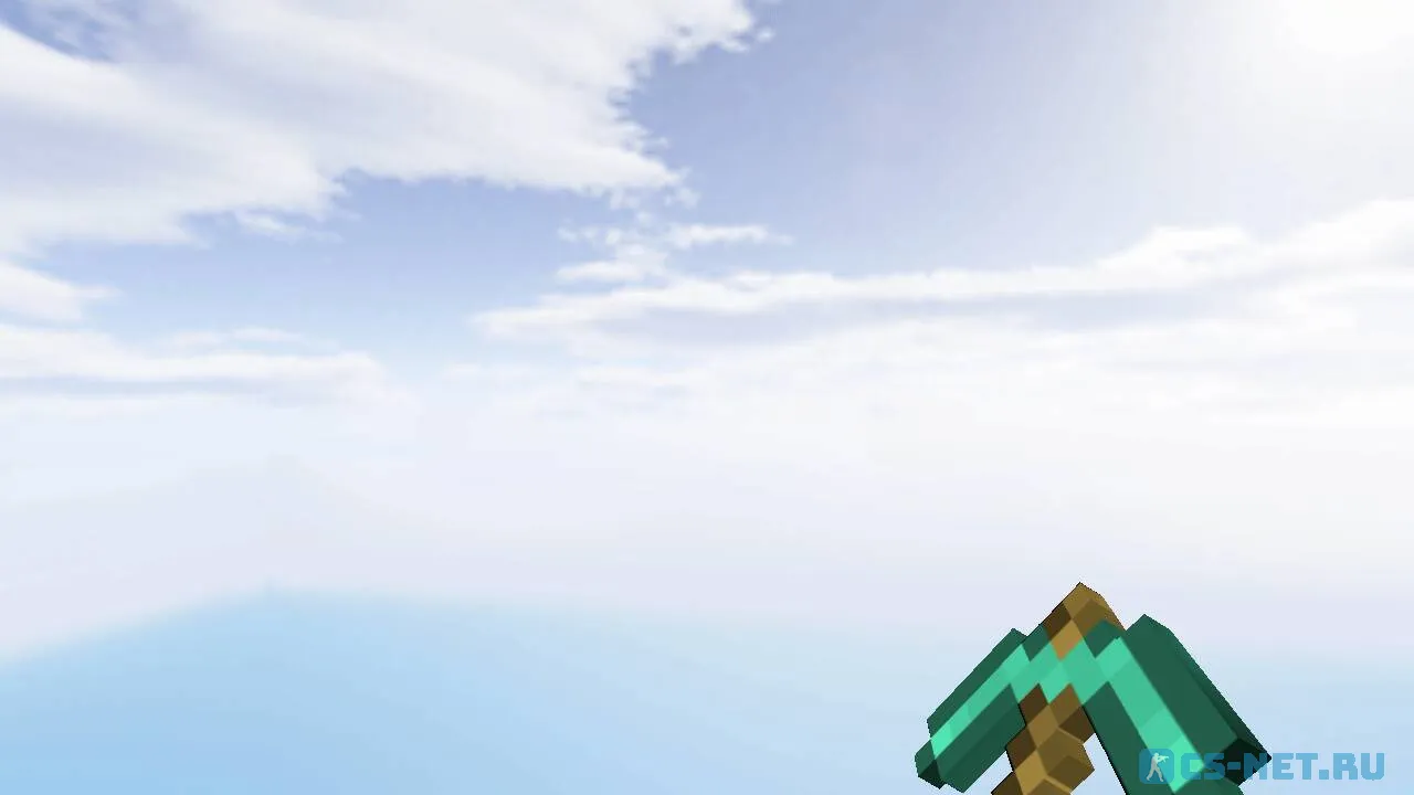 Модель ножа «Кирка из Minecraft» для CS 1.6 (скрин 3)