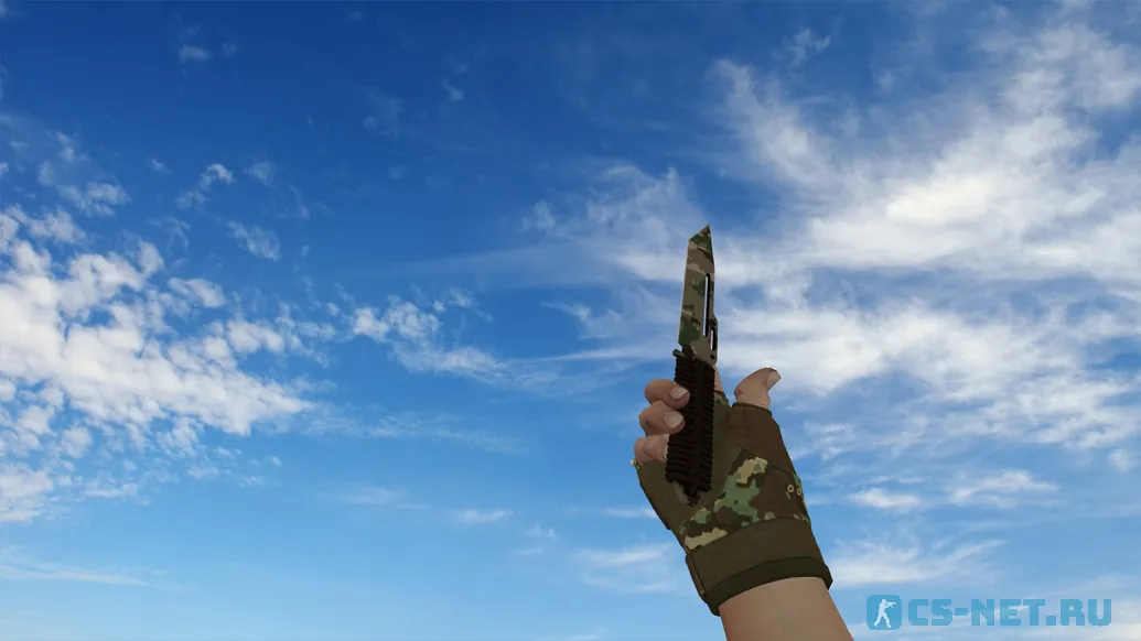 Модель «Паракорд-нож Пиксельный камуфляж Лес» для CS 1.6