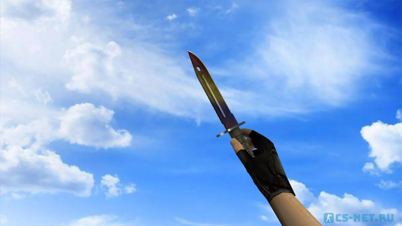 Модель «Штык-нож | Мраморный градиент» для CS 1.6 (скрин 2)