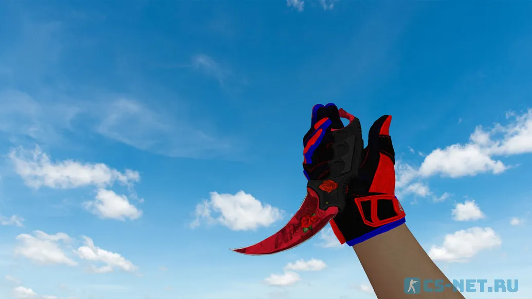 Модель ножа «Karambit Blossoming Rose» для CS 1.6