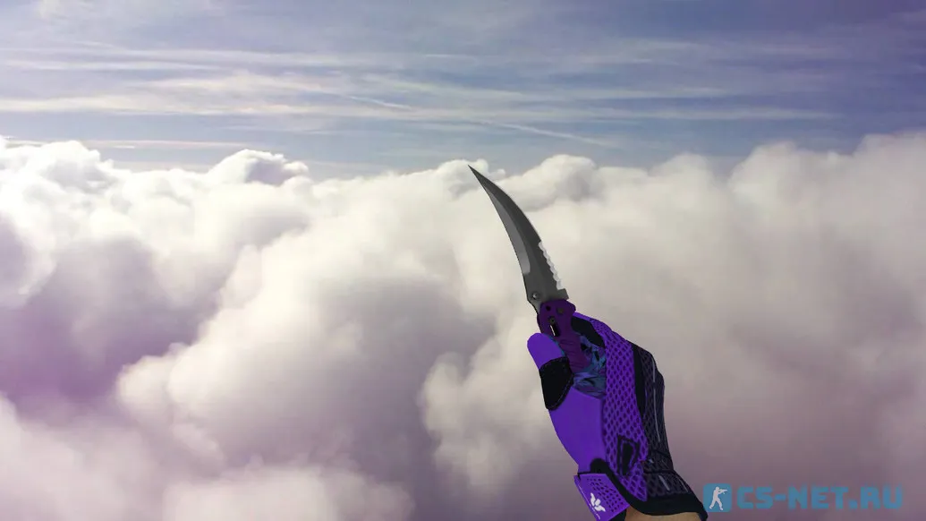 Модель «Складной нож | Ультрафиолет (purple gloves)» для CS 1.6 (скрин 2)