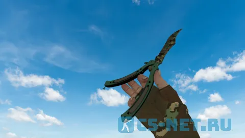 Модель «Нож-бабочка | Северный лес (bloodhound Gloves)» для CS 1.6