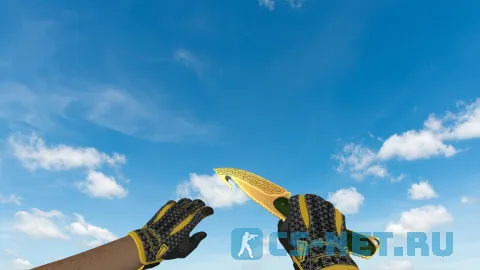 Модель «Нож с лезвием-крюком | Легенды (yellow gloves)» для CS 1.6 (скрин 3)
