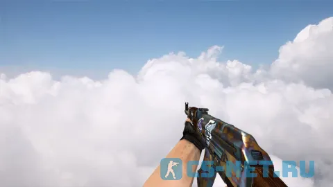 Модель «AK-47 Case Hardened w/ stickers» для CS 1.6 (скрин 4)