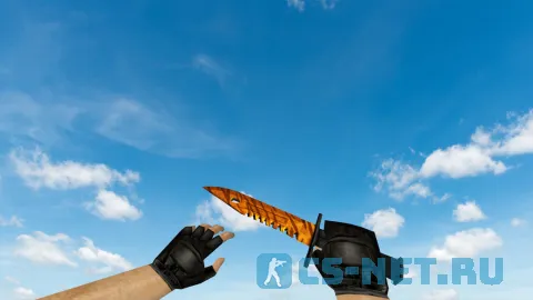 Модель «Штык-нож M9 | Зуб тигра» для CS 1.6 (скрин 3)