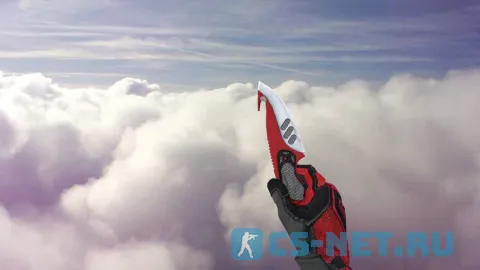 Модель «Нож с лезвием-крюком | Автотроника (red gloves)» для CS 1.6