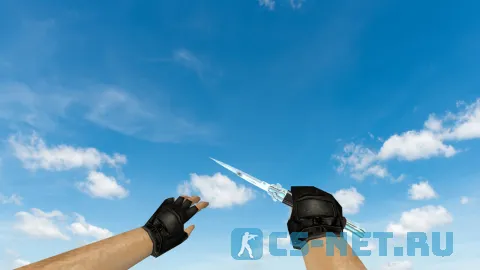 Модель ножа «Stiletto Blue Chrome» для CS 1.6 (скрин 4)