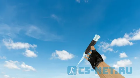 Модель ножа «Stiletto Blue Chrome» для CS 1.6 (скрин 3)